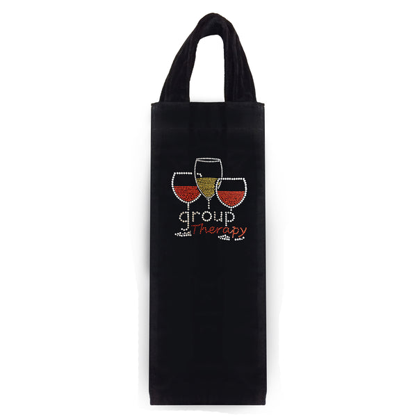 Wine velvet sales bag